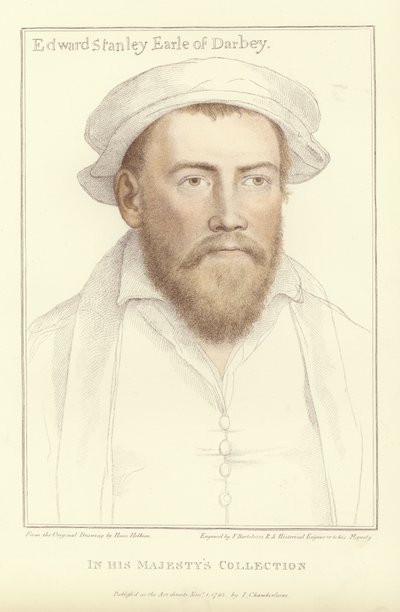 Edward Stanley, Conde de Derby (aquatinta) de Hans Holbein der Jüngere