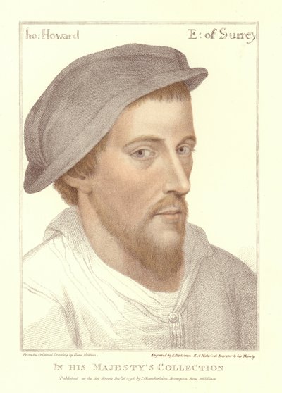 Henry Howard, conde de Surrey (aquatinta) de Hans Holbein der Jüngere