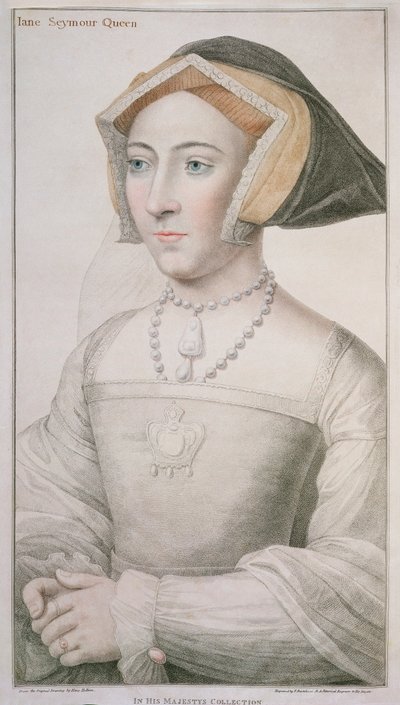 Jane Seymour (c.1509-37) gravada por Francesco Bartolozzi (1727-1815) de Hans Holbein der Jüngere