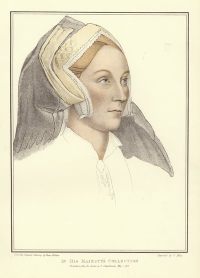 Margaret, Lady Elyot (aquatinta) de Hans Holbein der Jüngere