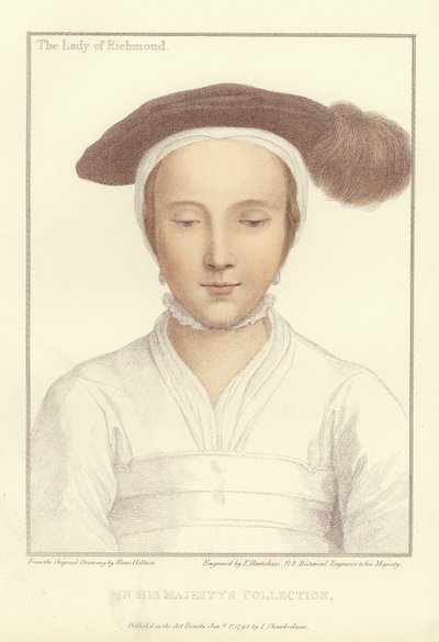 Mary FitzRoy, Duquesa de Richmond e Somerset (aquatinta) de Hans Holbein der Jüngere