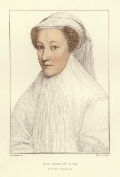 Maria, rainha dos escoceses (aquatinta) de Hans Holbein der Jüngere