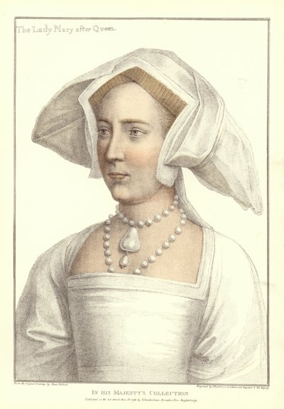 Rainha Maria I da Inglaterra e Irlanda (aquatinta) de Hans Holbein der Jüngere