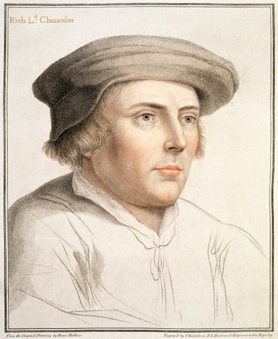 Richard Rich, Primeiro Barão Rico (c.1496-1567) gravado por Francesco Bartolozzi (1727-1815) de Hans Holbein der Jüngere