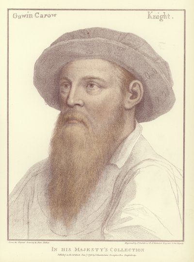 Sir Gawain Carew (aquatinta) de Hans Holbein der Jüngere