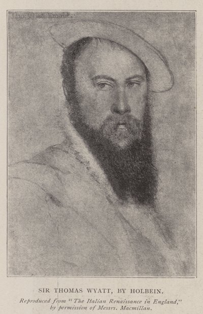 Sir Thomas Wyatt de Hans Holbein der Jüngere