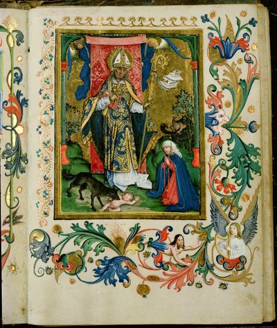 Santo Agostinho com a Virgem e o Menino de Hans Holbein der Jüngere