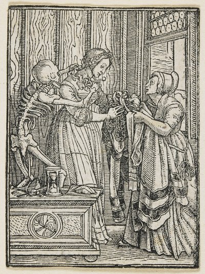 A Condessa da Dança da Morte (Lyon), 1538, 1523-1526 de Hans Holbein der Jüngere