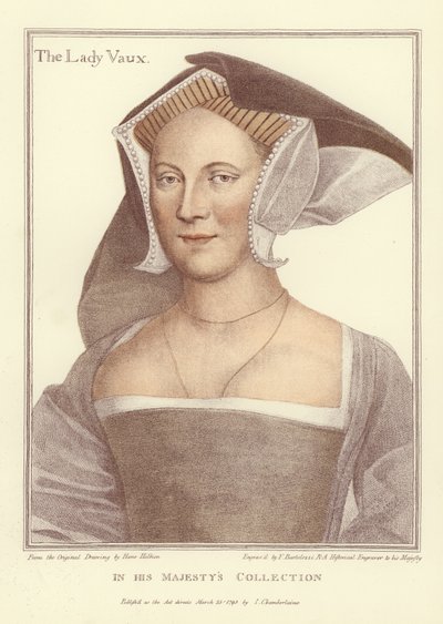 A senhora Vaux (aquatint) de Hans Holbein der Jüngere