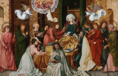 A morte da Virgem Maria. 1492 de Hans Holbein the Elder