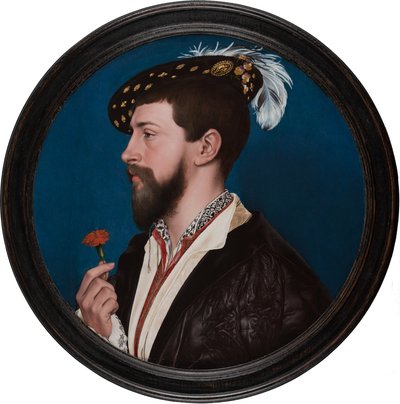 Retrato de Simão Jorge da Cornualha, c.1535-40 (técnica mista sobre madeira de carvalho) de Hans Holbein the Elder