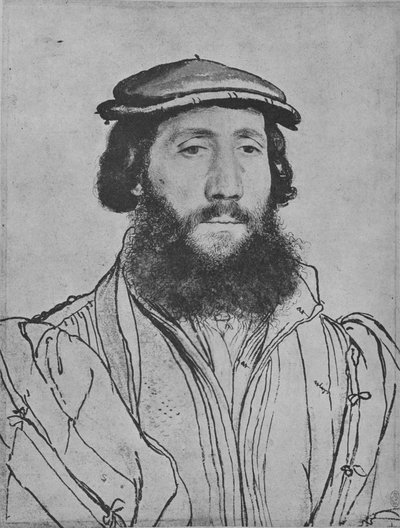 Um Cavalheiro: Desconhecido, c1535 1945 de Hans Holbein der Jüngere