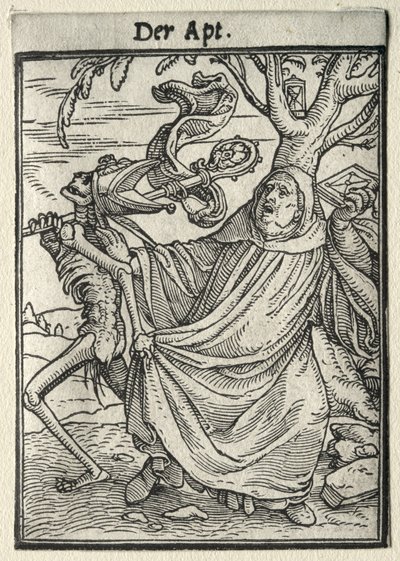 Dança da Morte: O Abade de Hans Holbein the Younger