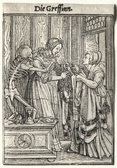 Dança da Morte: A Condessa de Hans Holbein the Younger
