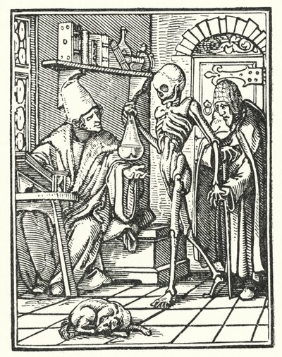 Morte e o médico de Hans Holbein der Jüngere