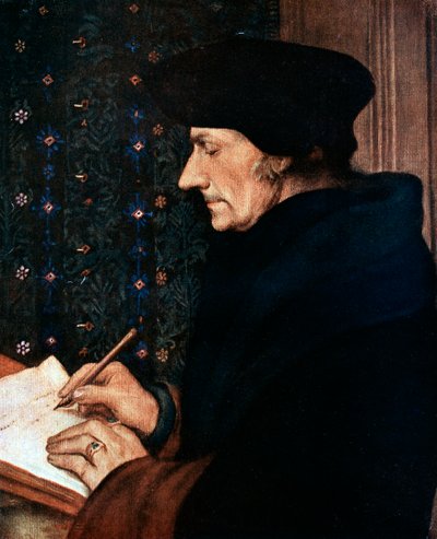 Desiderus Erasmus 1497-1543, humanista e estudioso holandês, 1523. de Hans Holbein der Jüngere