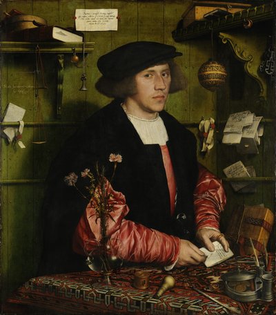 Alemão: Der Kaufmann Georg Gisze O mercador Georg Gisze de Hans Holbein the Younger