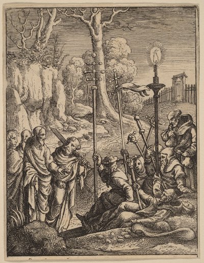 Jesus confronta os seus detractores de Hans Holbein the Younger