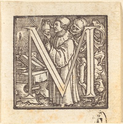 Letra M. de Hans Holbein der Jüngere