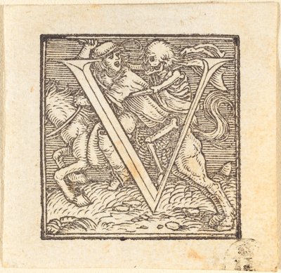 Letra V. de Hans Holbein der Jüngere