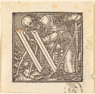 Letra W. de Hans Holbein der Jüngere