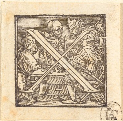 Letra X. de Hans Holbein der Jüngere