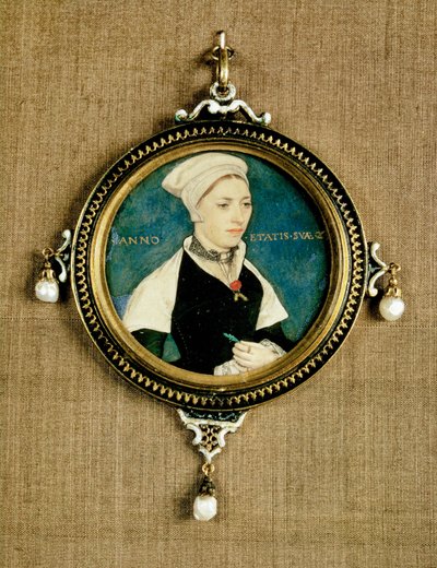 Retrato em miniatura de Margaret Pemberton de Hans Holbein the Younger