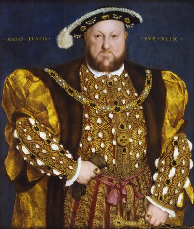 Retrato do rei Henrique VIII da Inglaterra, 1540. de Hans Holbein der Jüngere