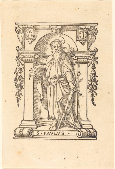 São Paulo com livro e espada. de Hans Holbein der Jüngere