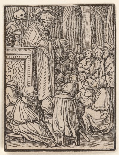 O clérigo, de A dança da morte de Hans Holbein the Younger