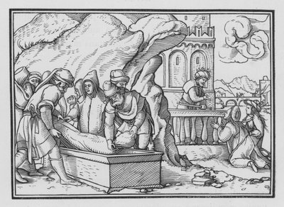 A morte de José, Gênesis L, 26 de Hans Holbein der Jüngere