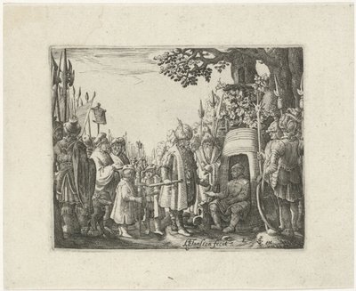 Alexandre o Grande e Diógenes de Hans Janssen
