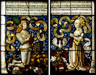 Margrave Frederick de Brandenburg-Ansbach 1460-1536 e sua esposa Sophia Jagiellon 1464-1512, 149 de Hans Kamberger
