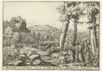 Paisagem com Cristo e a Mulher de Canaã de Hans Lautensack
