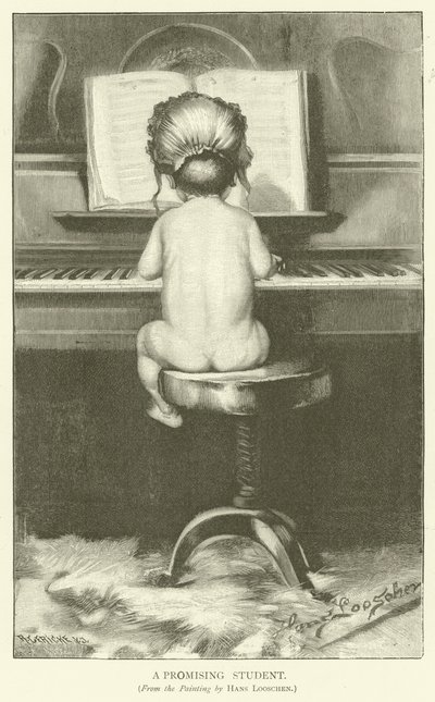 Um estudante promissor (gravura) de Hans Looscher