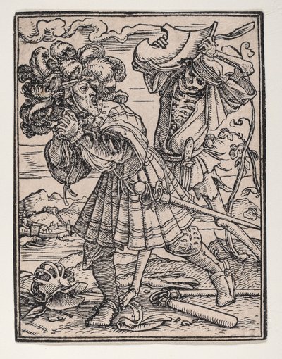 O Conde, de A Dança da Morte, ca. 1526, publicado em 1538. de Hans Lützelburger