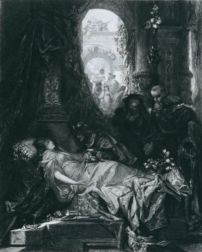 JÚLIA CAPULET, QUE PARECIA ESTAR MORTA de Hans Makart