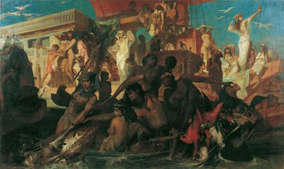 A caça ao Nilo de Hans Makart