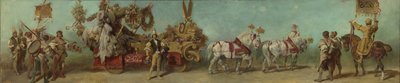 Esboço para o desfile de 1879 - A indústria do vestuário de Hans Makart