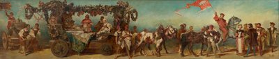 Esboço para o desfile de 1879 - Os defumadores de carne de Hans Makart