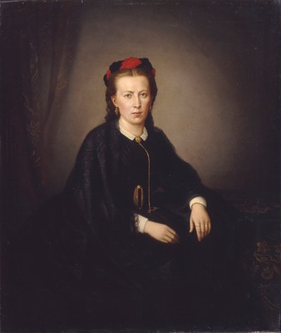 Retrato de uma mulher de Hans Makart