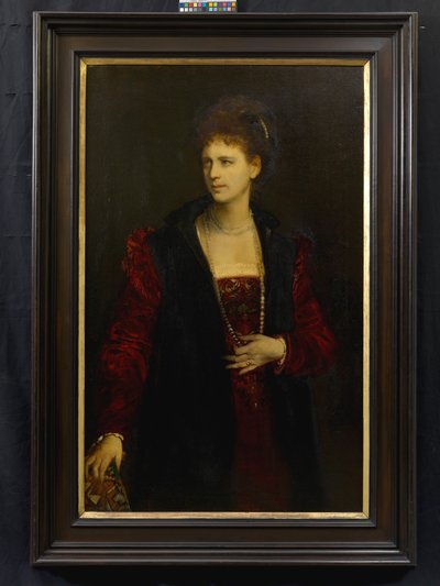 Zerline Gabillon, nascida em Würzburg (1834-1892), atriz de Hans Makart
