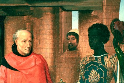 Adoração dos Magos, Tríptico, Detalhe, c1453-1494 de Hans Memling