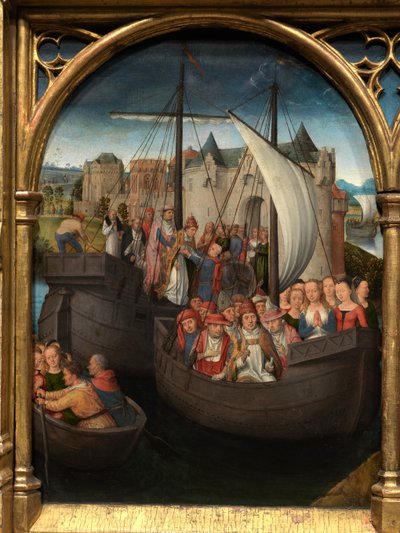 Detalhe da Relíquia de Santa Úrsula de Hans Memling