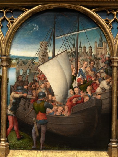 Detalhe da Relíquia de Santa Úrsula de Hans Memling