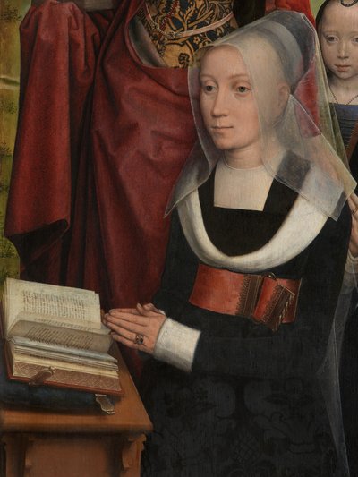 Detalhe do Tríptico de Willem Moreel de Hans Memling