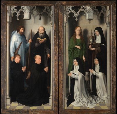 Exterior do Tríptico de São João Baptista e São João Evangelista de Hans Memling