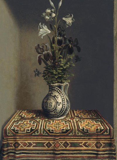 Flores em um jarro, ca 1485 de Hans Memling