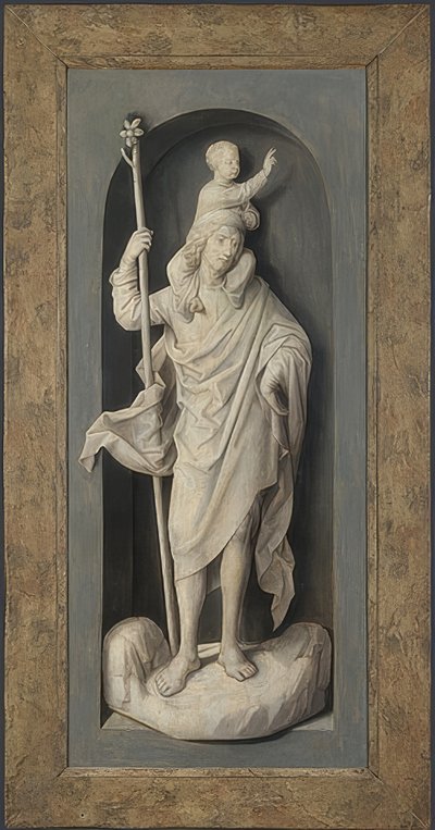 São Cristóvão. Por volta de 1478 de Hans Memling