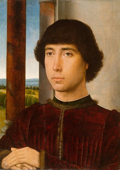 Retrato de um jovem, ca. 1472-75. de Hans Memling